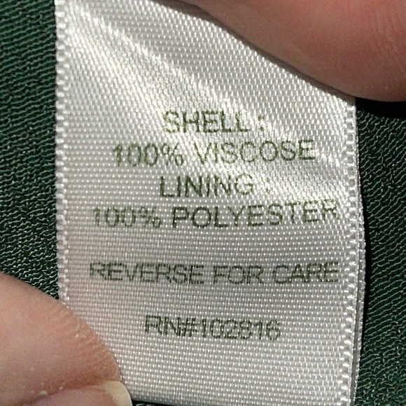 GARNET HILL PINE GREEN AUTUMNAL VISCOSE MIDI DRESS Sz. 10 - Picture 11 of 16